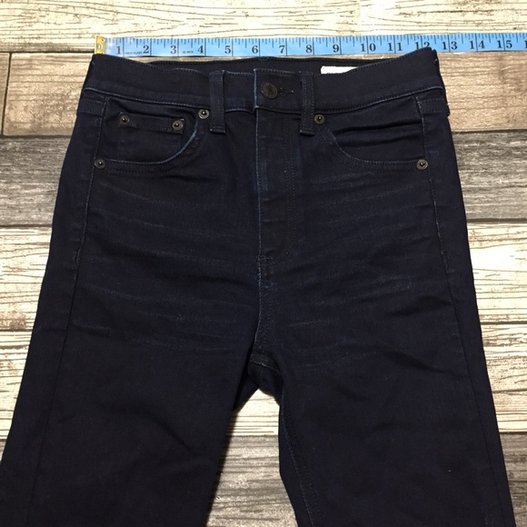 Rag Bone High Rise Ankle Skinny Jeans Women’s 24 (Inseam 27) Dark Wash Blue. - Picture 4 of 11